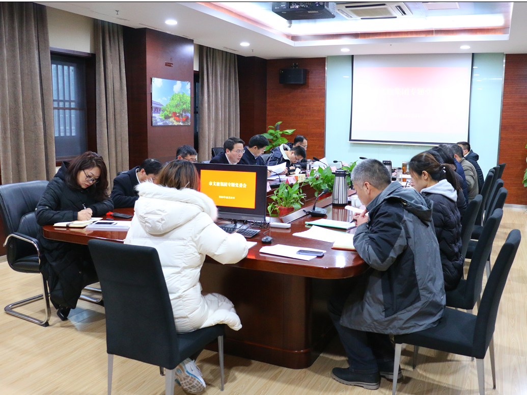 市文旅集團召開專題黨委會議傳達學習市委五屆九次全會精神(圖1)