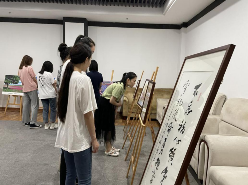 宿遷文旅集團(tuán)慶祝建黨100周年“黨旗在基層企業(yè)高高飄揚(yáng)，黨徽在一線崗位熠熠生輝”職工書法、攝影大賽取得圓滿成功(圖4)