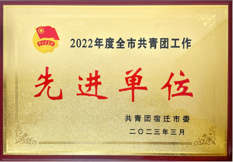 喜報(bào)！宿遷文旅集團(tuán)共青團(tuán)工作榮獲多項(xiàng)榮譽(yù)(圖1)