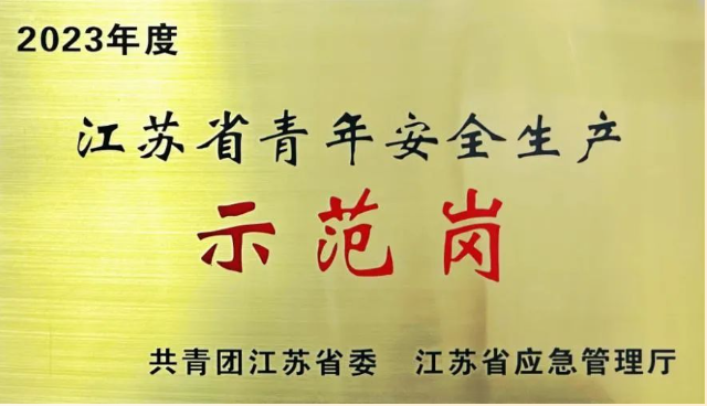 喜報！市文旅集團(tuán)旗下項王故里景區(qū)招商物業(yè)部榮獲江蘇省青年安全生產(chǎn)示范崗榮譽(yù)(圖1)